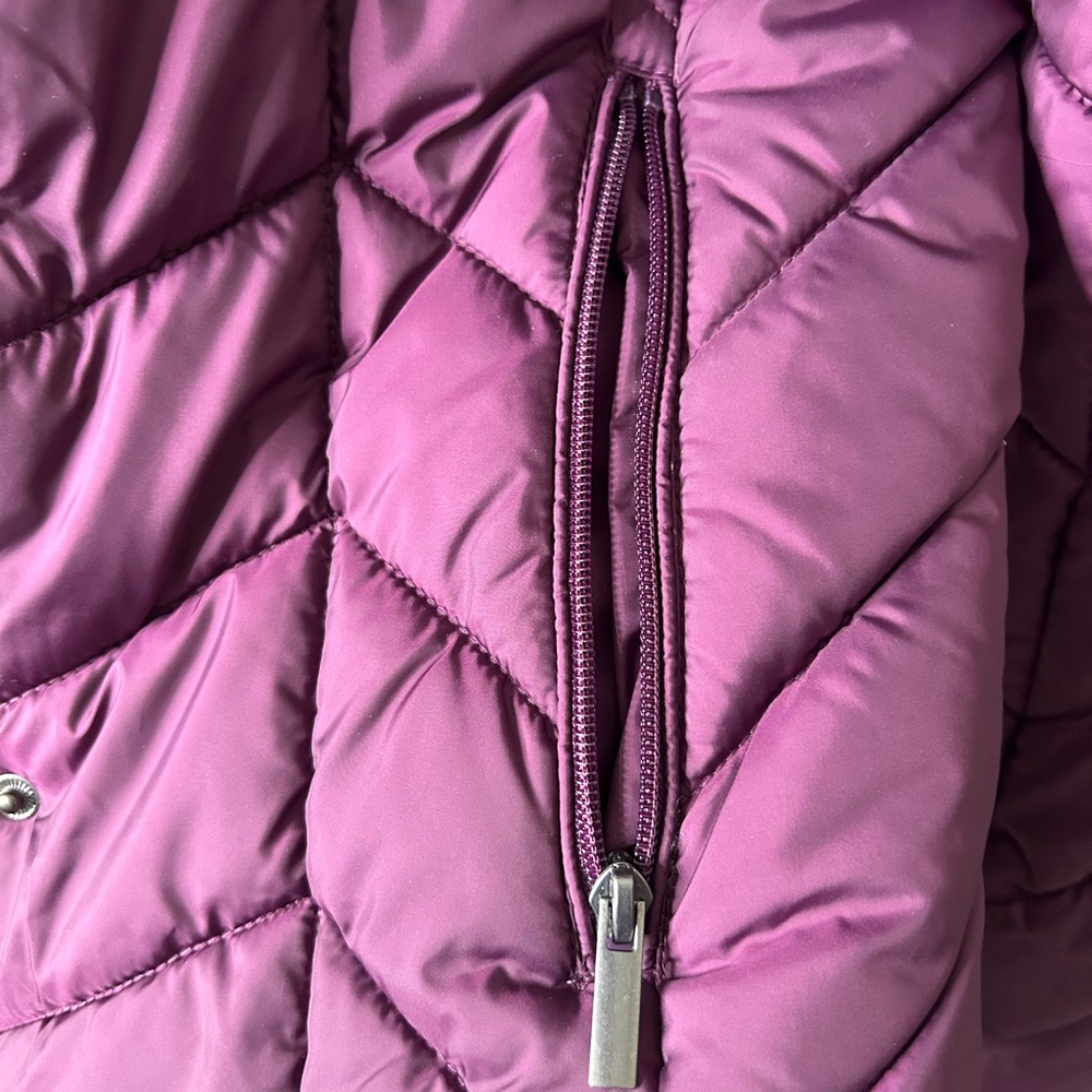 St. John's Bay Women's Plum Puffer Jacket - Picture 13 of 13